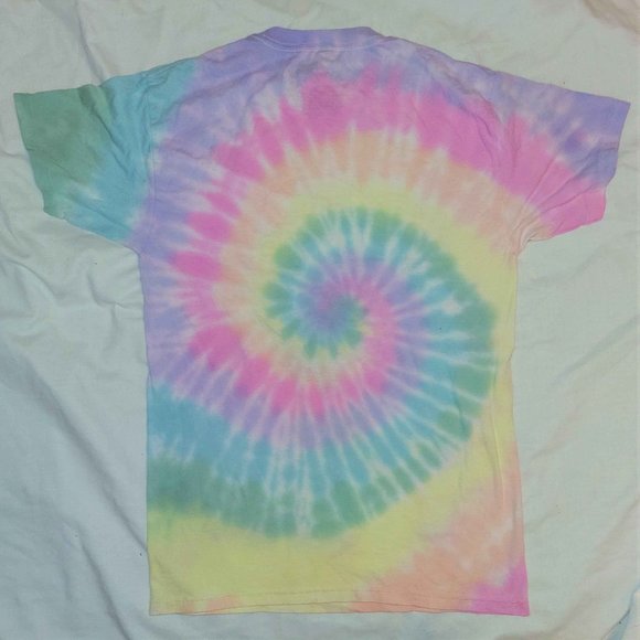 The Rolling Stones 1972 Tongue Logo Tie Dye Official cotton T-Shirt 2XL XXL NWT - Picture 3 of 3